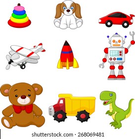 Illustration of Kid's toy collection