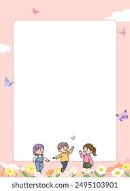 Ilustración de la guía de la escuela primaria en Corea
