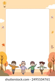 Illustration of Kindergarten Elementary School Guide in Korea