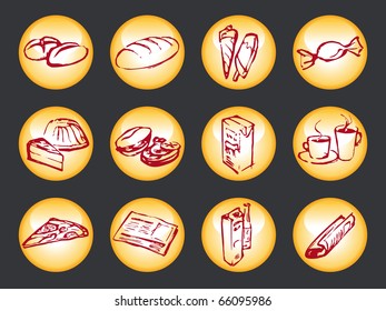 illustration of kiosk icons