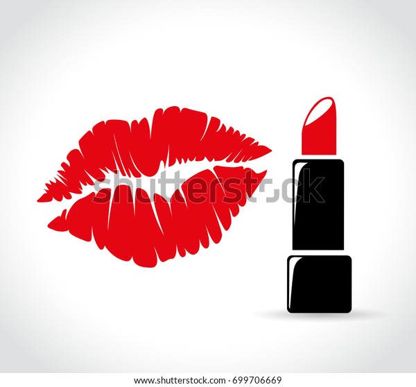 Illustration Kiss Lipstick Icons Stock Vector (Royalty Free) 699706669 ...