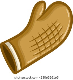 ilustración de un guante de cocina 