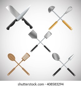 Illustration of kitchen tools, editable vector