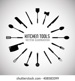 Illustration of kitchen tools, editable vector