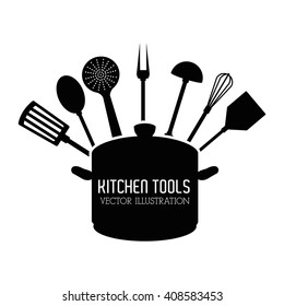 Illustration of kitchen tools, editable vector