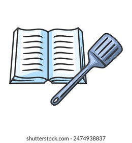 Illustration of kitchen utensils. Cooking tools for home and restaurant.
