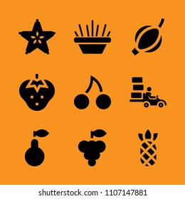 illustration, kitchenware, image and plant icon set. Vector illustration for web and design.