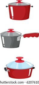 illustration of kitchenware on a white background
