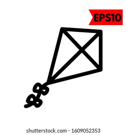 illustration of kite flat icon