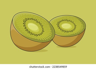 illustration of a kiwi vector design