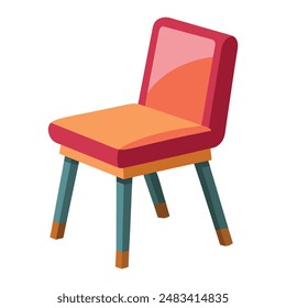 Illustration of Kneeling Chair with legs