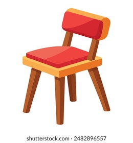 illustration of kneeling chair on white