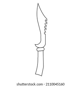 Illustration von Messer oder Daggerabwehrwaffen (EPS10)
