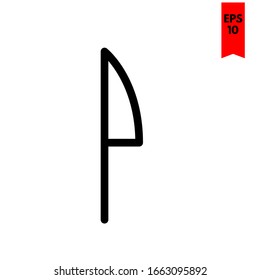 ilustración del icono plano de cuchillo