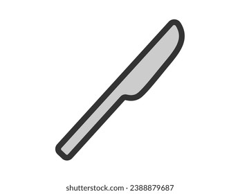 Illustration of knife icon (color).