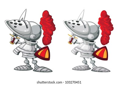 illustration of a knight set