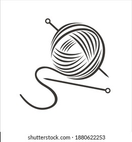 illustration of knit. knit icon. vector art.