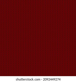 illustration of a knitted seamless pattern of burgundy color close-up