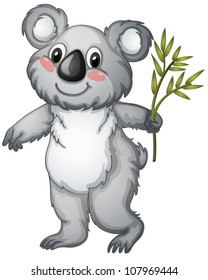 illustration of a koala bear on a white background