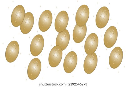 Ilustración de muchos koban