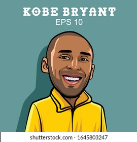 Illustration Kobe Bryant. National Basketball Association. End Of Career: 2016.