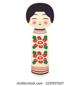 Illustration of the Kokeshi