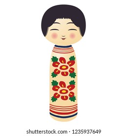 Illustration of the Kokeshi