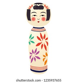 Illustration of the Kokeshi