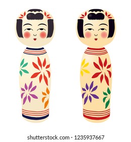 Illustration of the Kokeshi