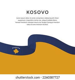 Illustration des Meldebogens "Kosovo-Flagge"
