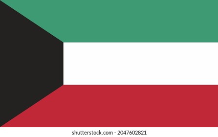 Illustration of Kuwait national flag