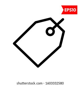 illustration of label flat icon