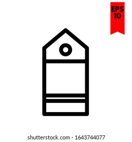illustration of label flat icon