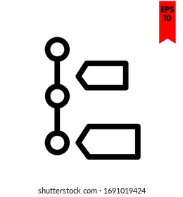 illustration of label flat icon