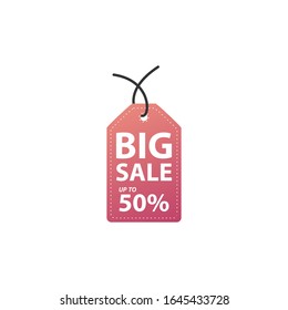 Illustration of Label Tag Big Sale Discount for Web Design Elements Vector design.