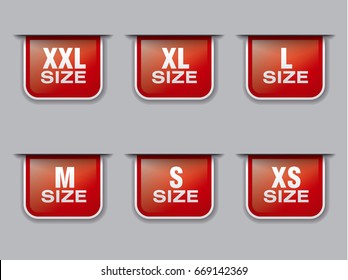 illustration of  labels and tags set for clothes and garment