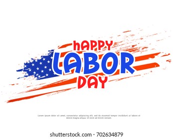 Illustration Of Labor Day Celebration Background.