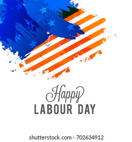 Illustration Of Labor Day Celebration Background.