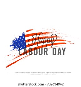 Illustration Of Labor Day Celebration Background.