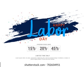 Illustration Of Labor Day Celebration Background.