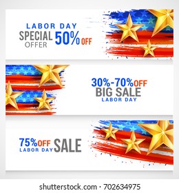 Illustration Of Labor Day Celebration Background.