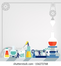 Illustration of the laboratory