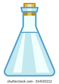 Illustration of the laboratory flask icon