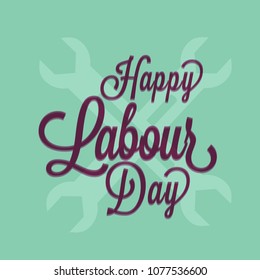 Illustration Of Labour Day Poster Or Banner Template Design Background.
