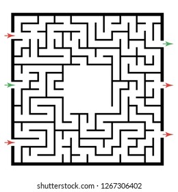 Illustration Labyrinth Maze Conundrum Kids Baby Stock Vector (Royalty ...