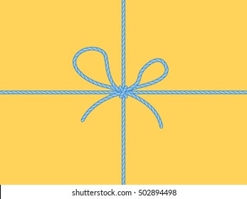 Illustration of the laced knot on package