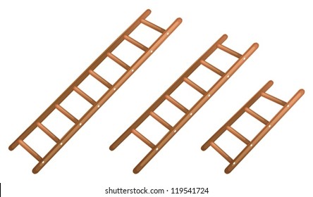 illustration of a ladder on a white background