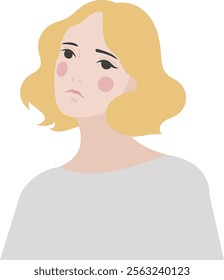 The illustration of lady character