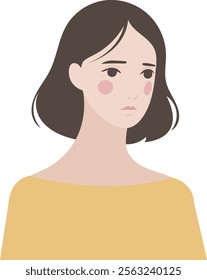 The illustration of lady character