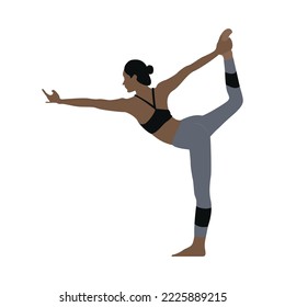 illustration of a lady doing yoga